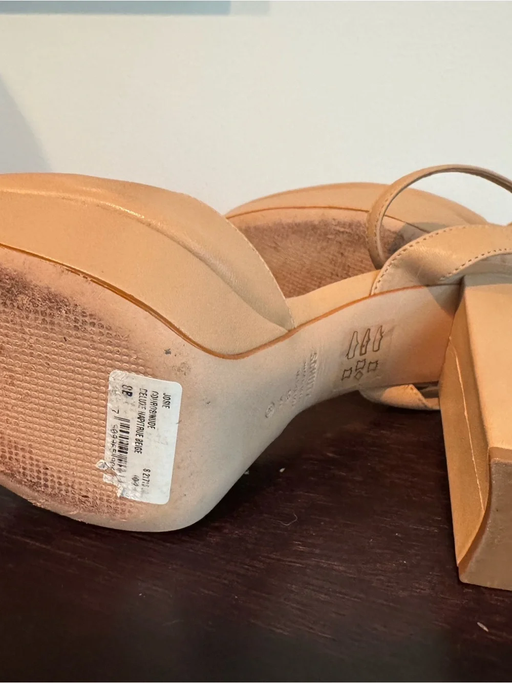 SCHUTZ Josie Nude Block Heel Pumps